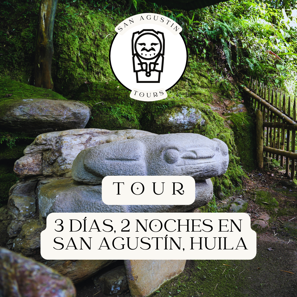 Tour 3 días, 2 noches en San Agustín, Huila